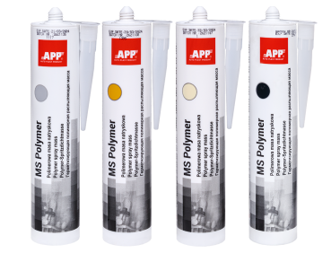 APP MS Polymer - Polymer Spritzmasse, Kartusche 290 ml; grau